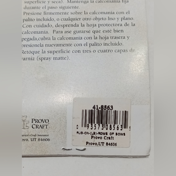 Provo Craft Christmas Rub On Transfers First Impressions Set of 3 Vintage NEW - Picture 9 of 11